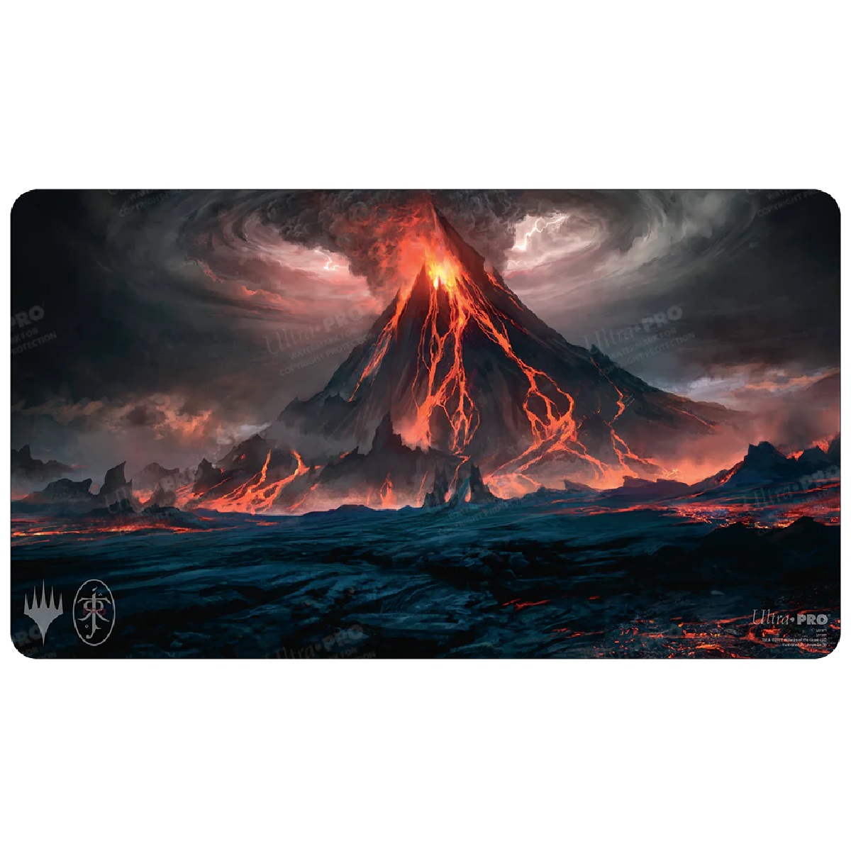 Playmat MTG Lord of the Rings Commander Mount Doom The Monkey Playmat MTG Lord of the Rings Commander Mount Doom The Monkey